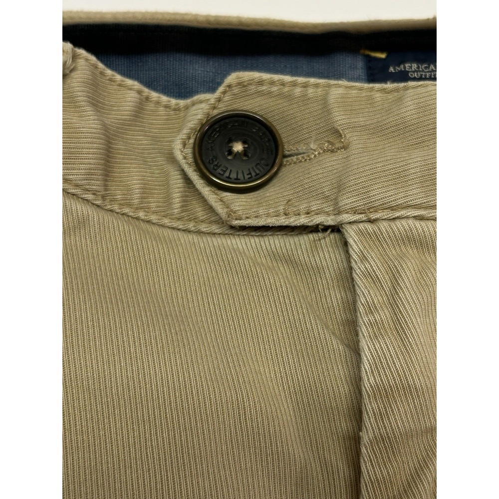 Vintage American Eagle Khaki Wide Leg Pants Womens 26 Low Rise Utility‎ Trousers - Picture 7 of 15
